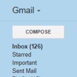 Screenshot of Google Gmail Inbox links