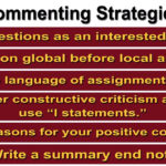 Screenshot from the Peer Review:Commenting Strategies video